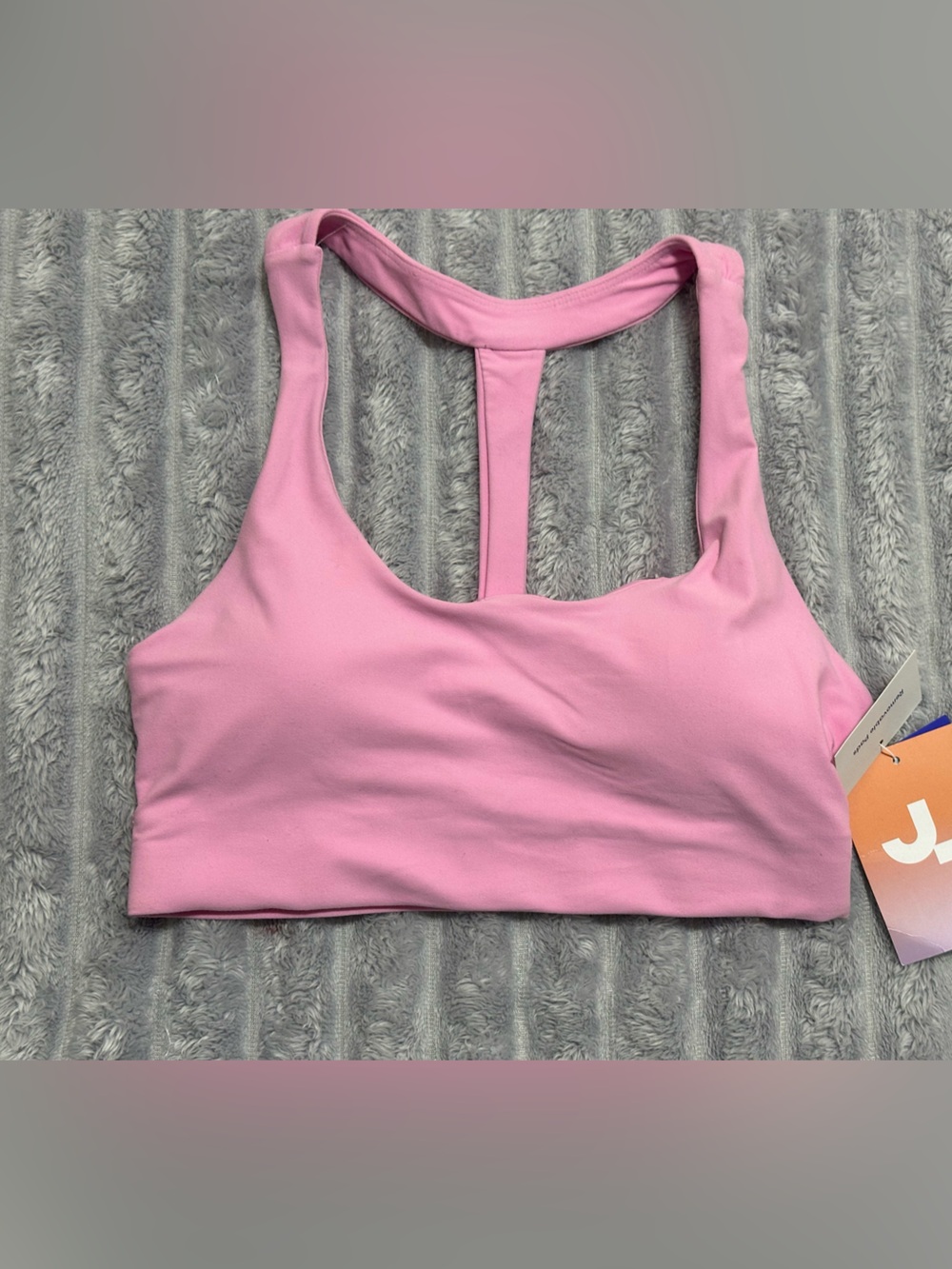 JoyLab Pink T-Back Crop Sports Bra